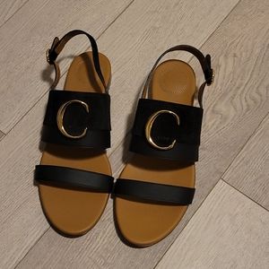 Chloe C sandles in black